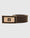 Leather Brown Solid Belt - Visna