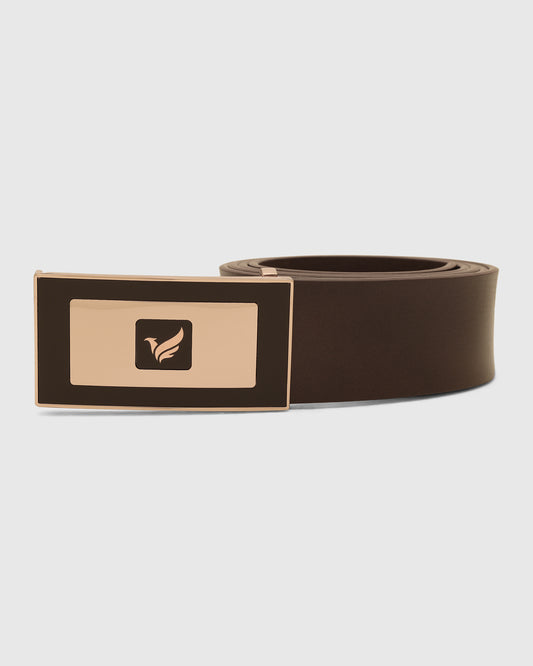 Leather Brown Solid Belt - Visna