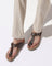 Leather Brown Solid Sandals - Sarmik