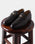 Leather Brown Solid Slip On Shoes - Argent