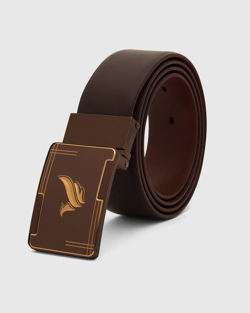 Leather Reversible Brown & Tan Solid Belt - Ulron