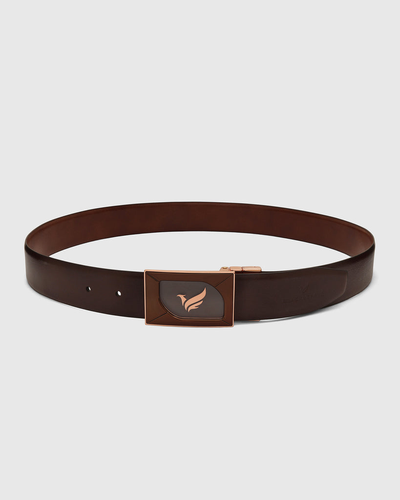 Leather Reversible Brown & Tan Solid Belt - Urimon