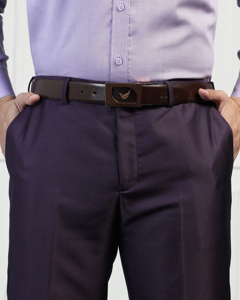 Leather Reversible Brown & Tan Solid Belt - Urimon