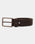 Leather Brown Textured Belt - Afton