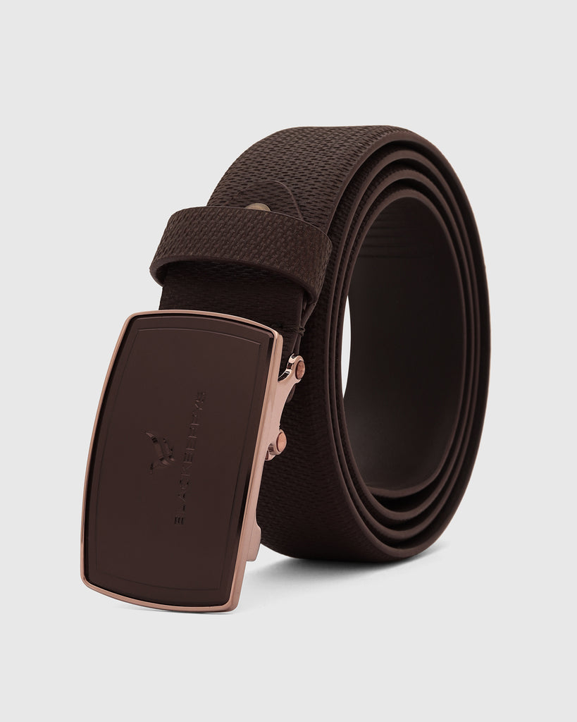 Leather Brown Textured Belt - Urseth