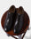 Leather Brown Solid Derby Shoes - Aztec