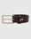 Leather Chocolate Brown Solid Belt - Uberto