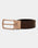 Leather Reversible Black & Brown Textured Belt - Azure