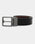 Leather Reversible Black & Burgandy Textured Belt - Arizona