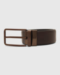 Leather Reversible Black & Brown Solid Belt - Vasil