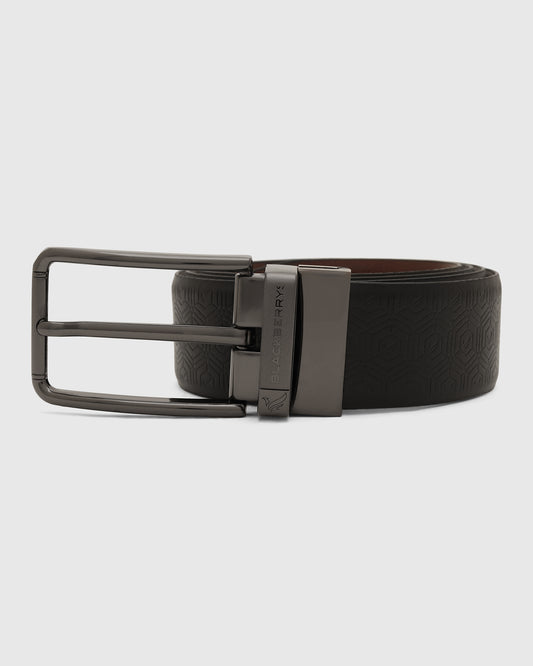 Leather Reversible Black & Tan Solid Belt - Vasil