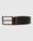 Leather Reversible Black & Tan Textured Belt - Vallen