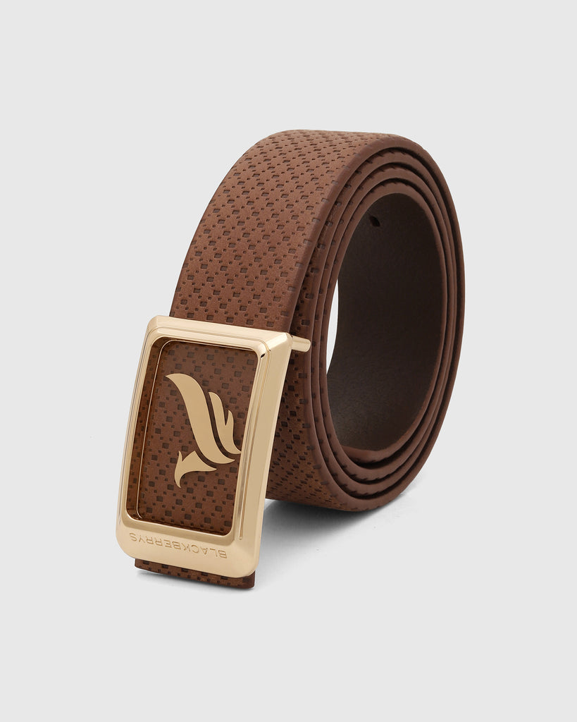 Leather Tan Textured Belt - Urseal