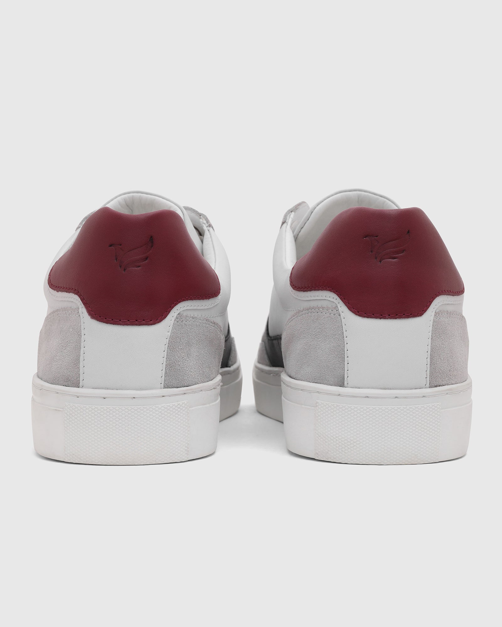 Leather White Solid Sneakers - Viva