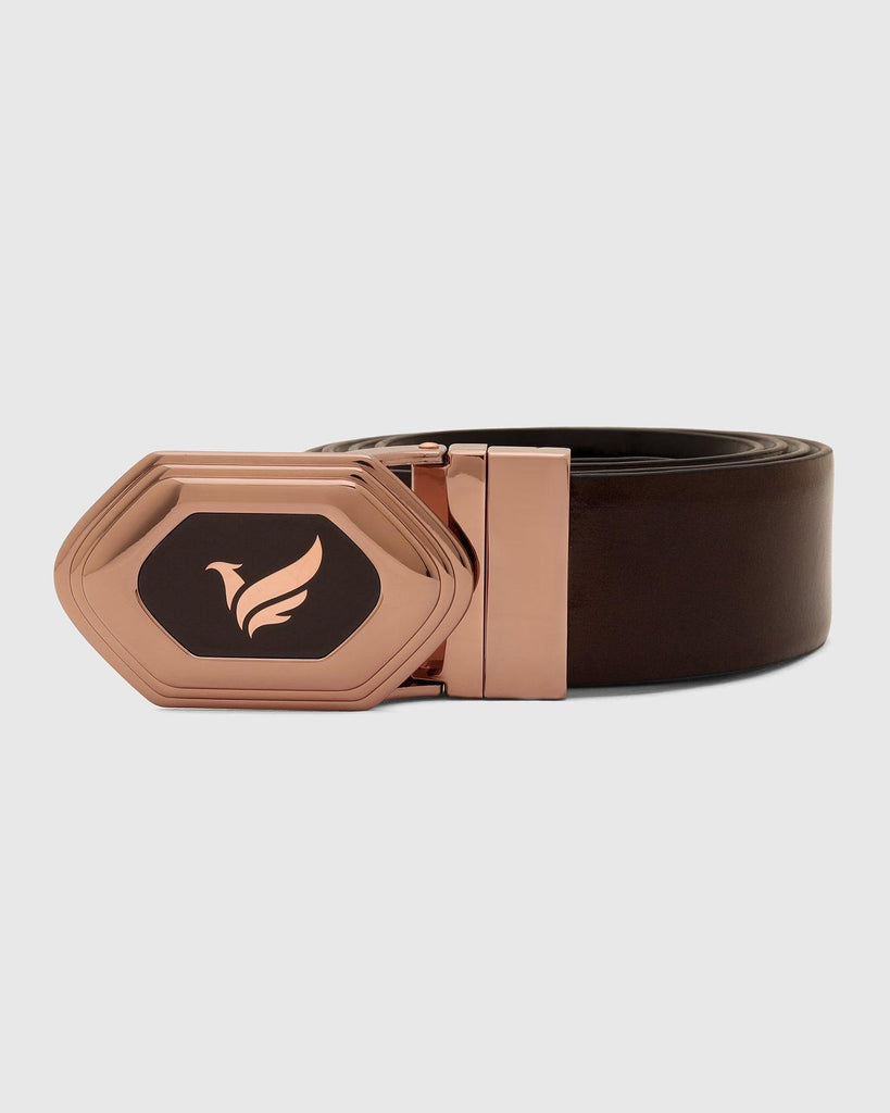 Leather Reversible Wine & Black Solid Belt - Unstorm