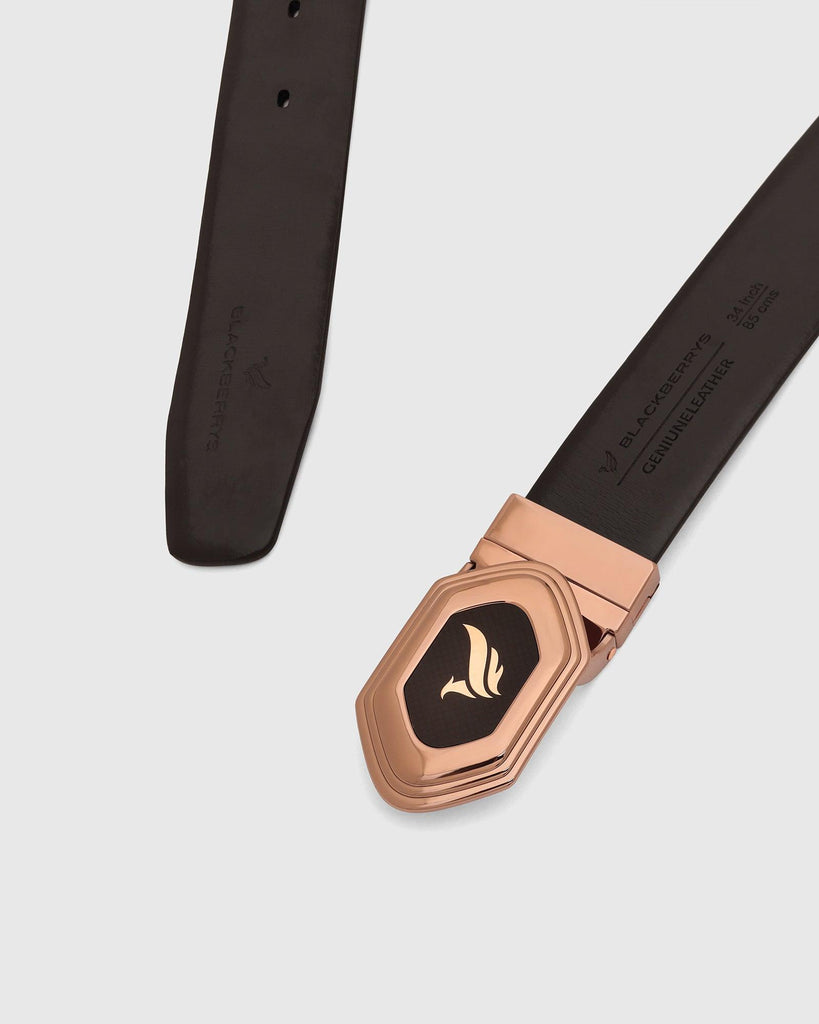 Leather Reversible Wine & Black Solid Belt - Unstorm