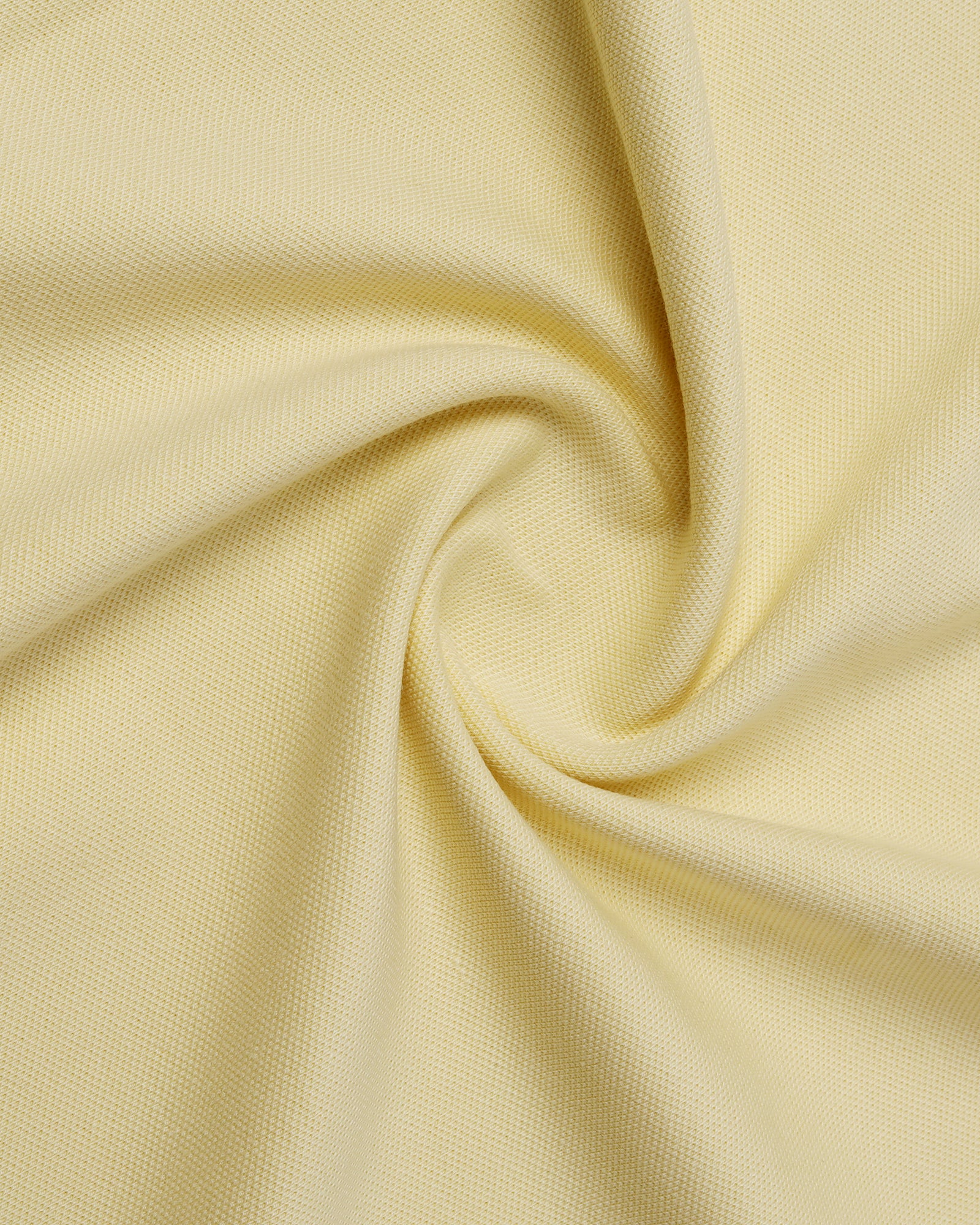 Lemon Yellow Solid Polo - Aesun