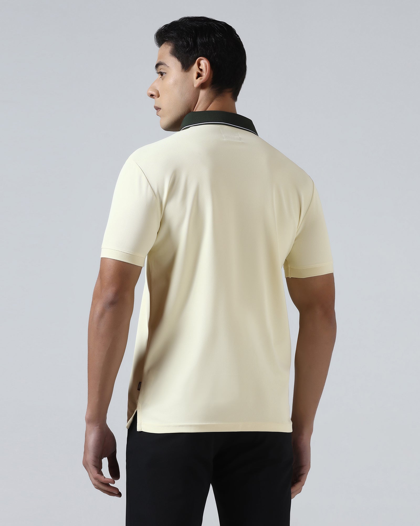 Lemon Yellow TechPro Solid Polo - Ron