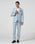 Light Blue Three Piece Solid Suit - Embro