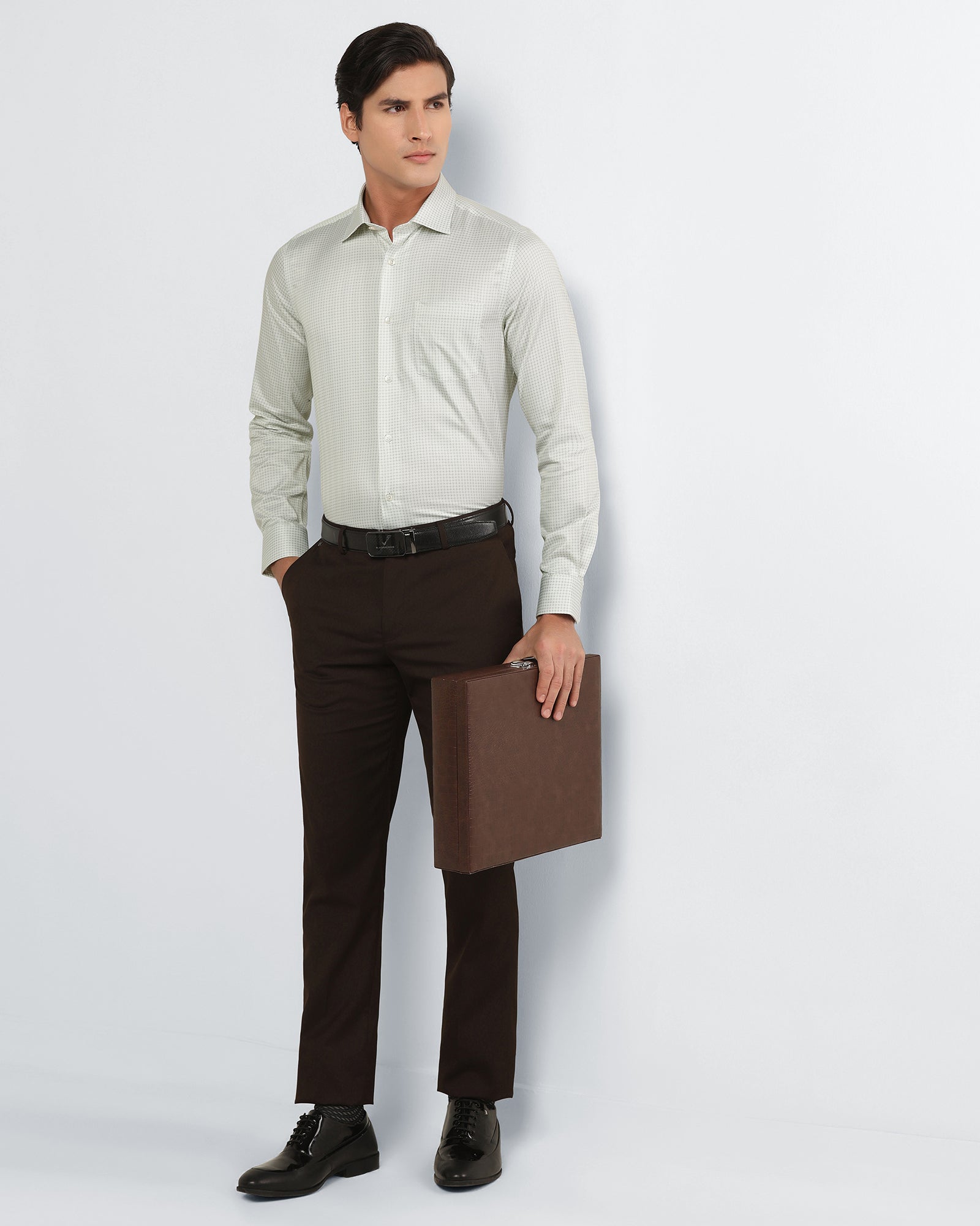 Light Green Printed Shirt - Tiffany