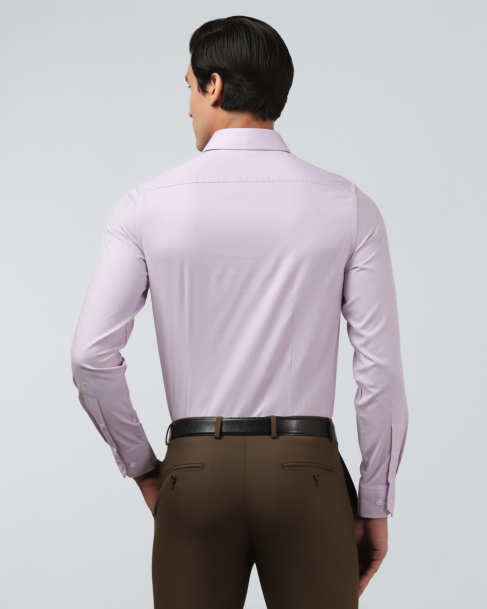 Light Pink Textured Shirt - Hawker
