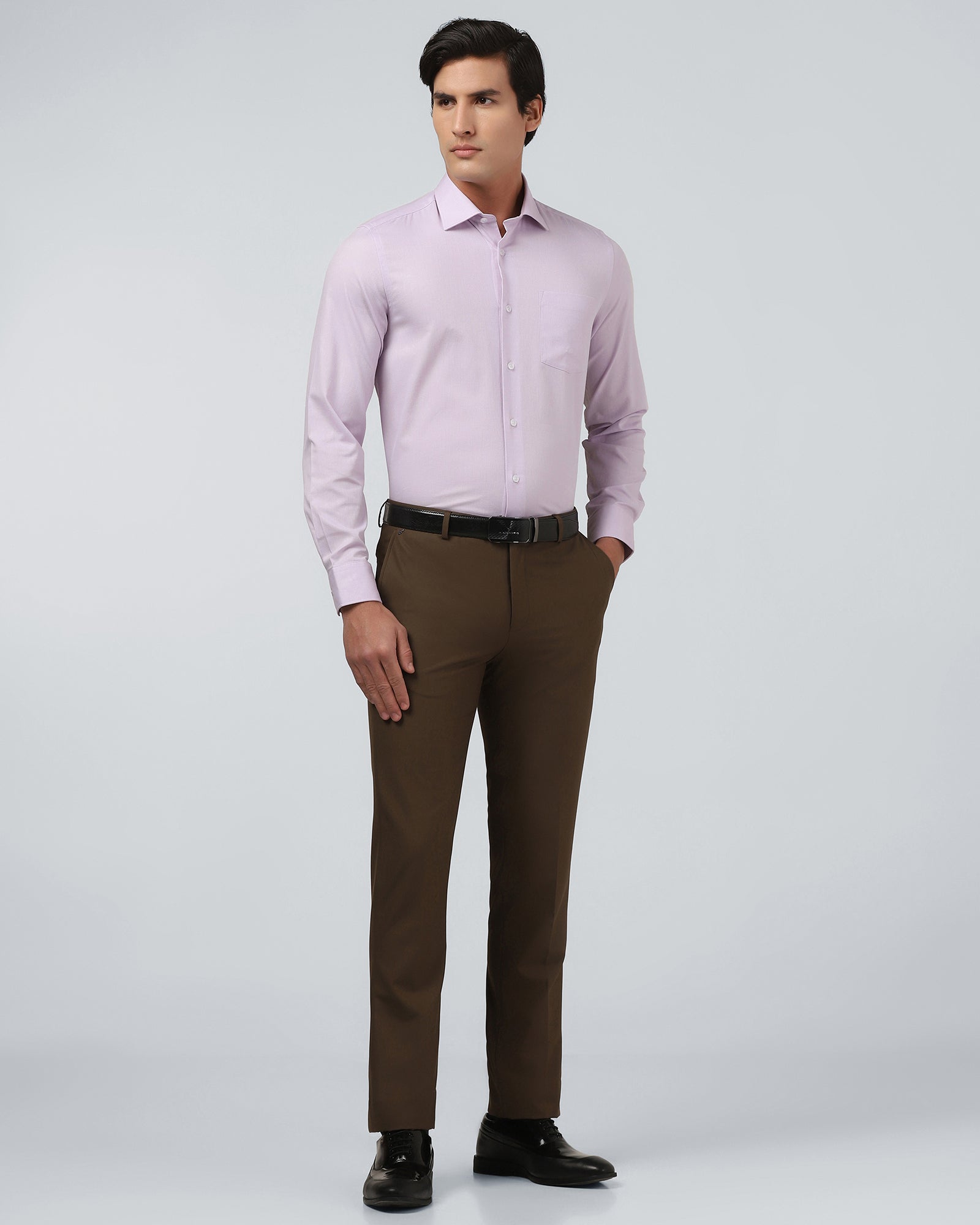 Light Pink Textured Shirt - Hawker