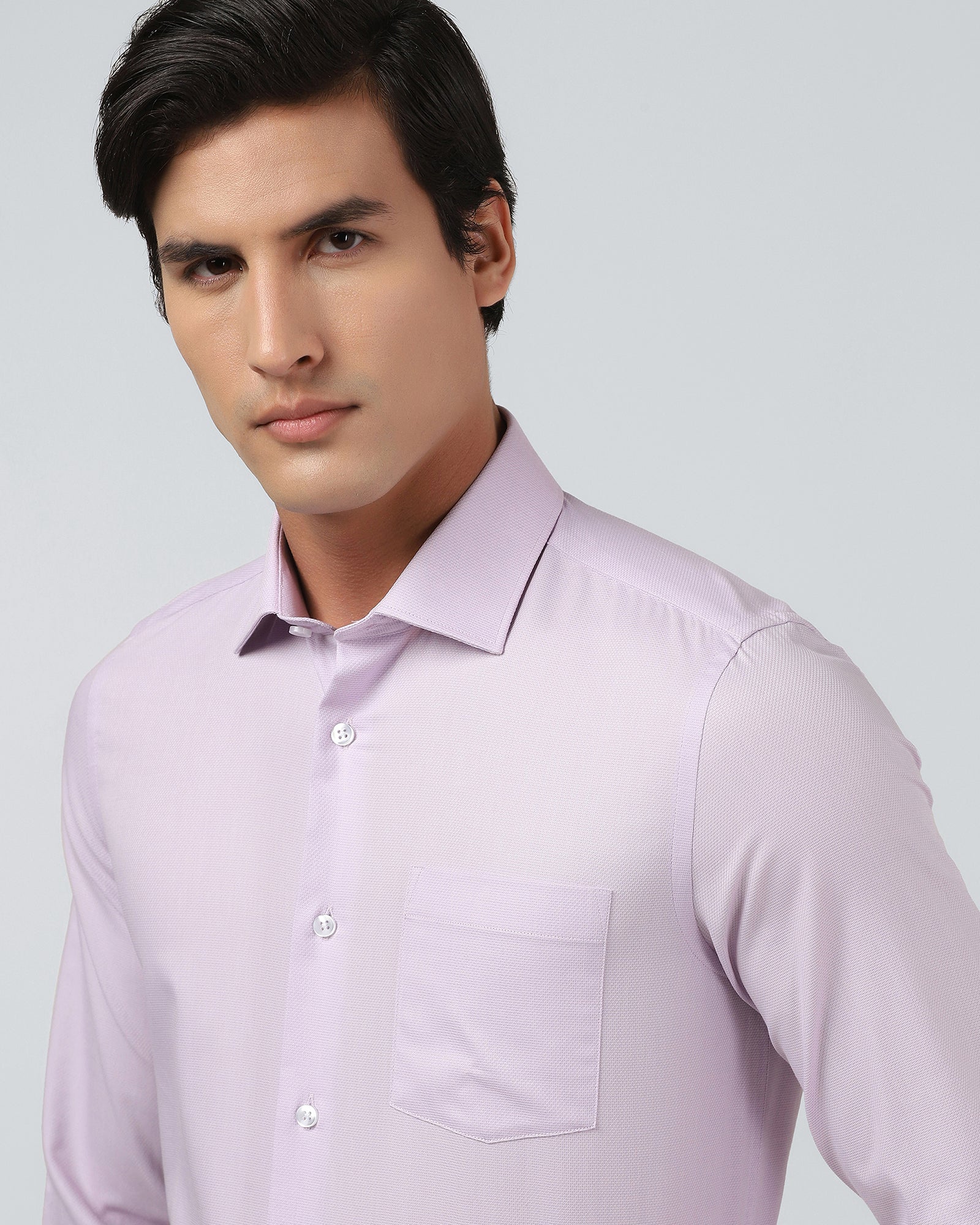 Light Pink Textured Shirt - Hawker