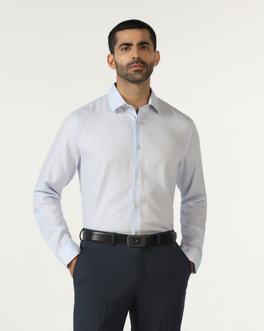 Light Blue Jacquard Shirt - Render