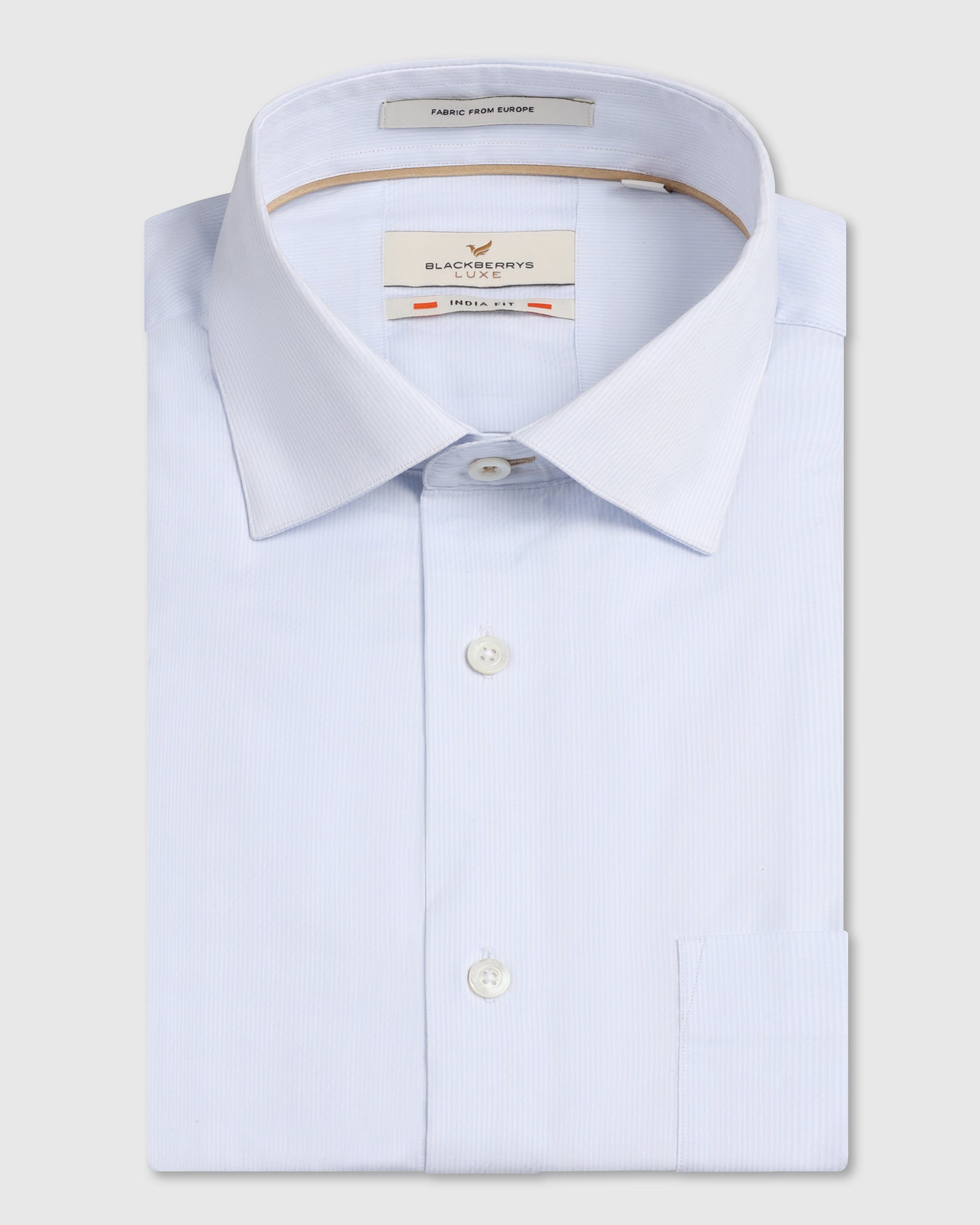 Light Blue Luxe Jacquard Shirt - Lyric