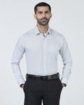Light Blue Unwrinkle Printed Shirt - Everest