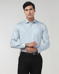 Light Blue Printed Shirt - Halen
