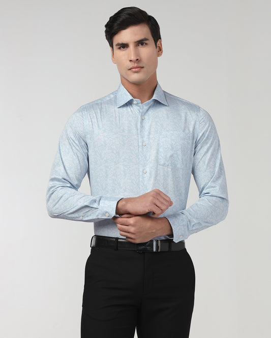 Light Blue Printed Shirt - Halen
