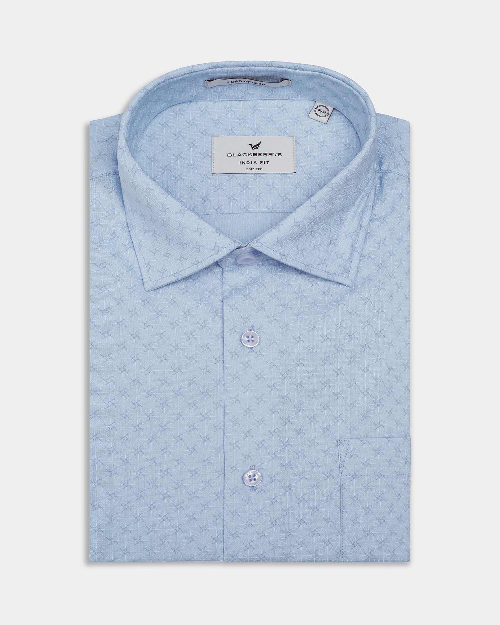 Light Blue Printed Shirt - Quill