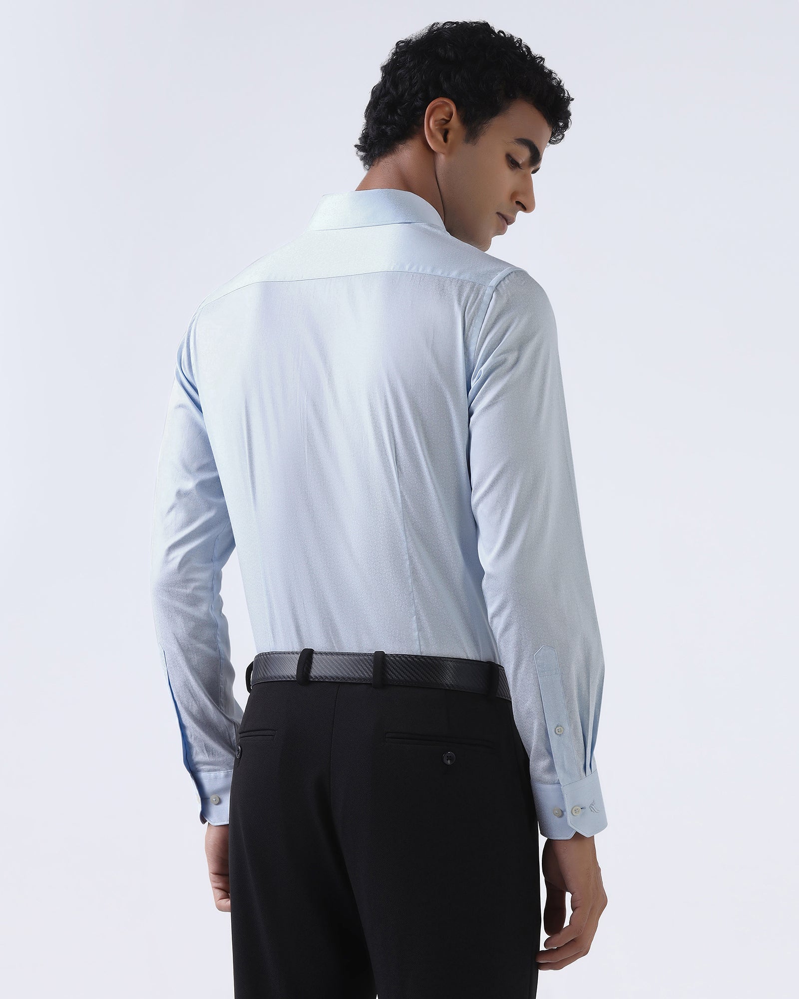 Light Blue Printed Shirt - Sherlock