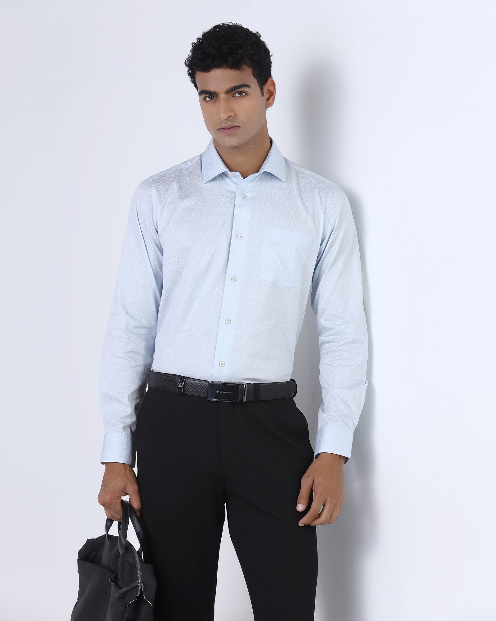 Light Blue Printed Shirt - Sherlock