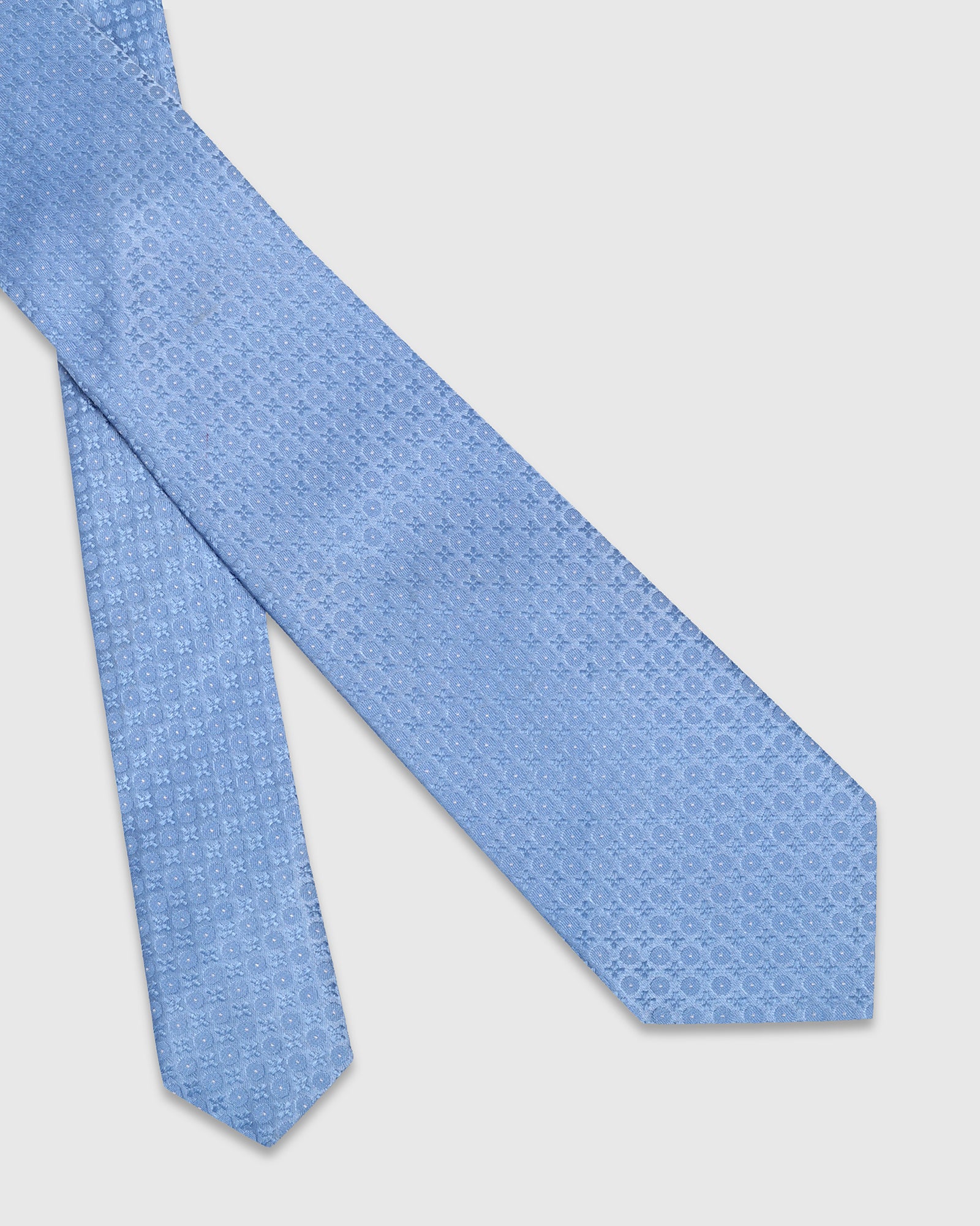 Light Blue Silk Jacquard Tie - Wayne