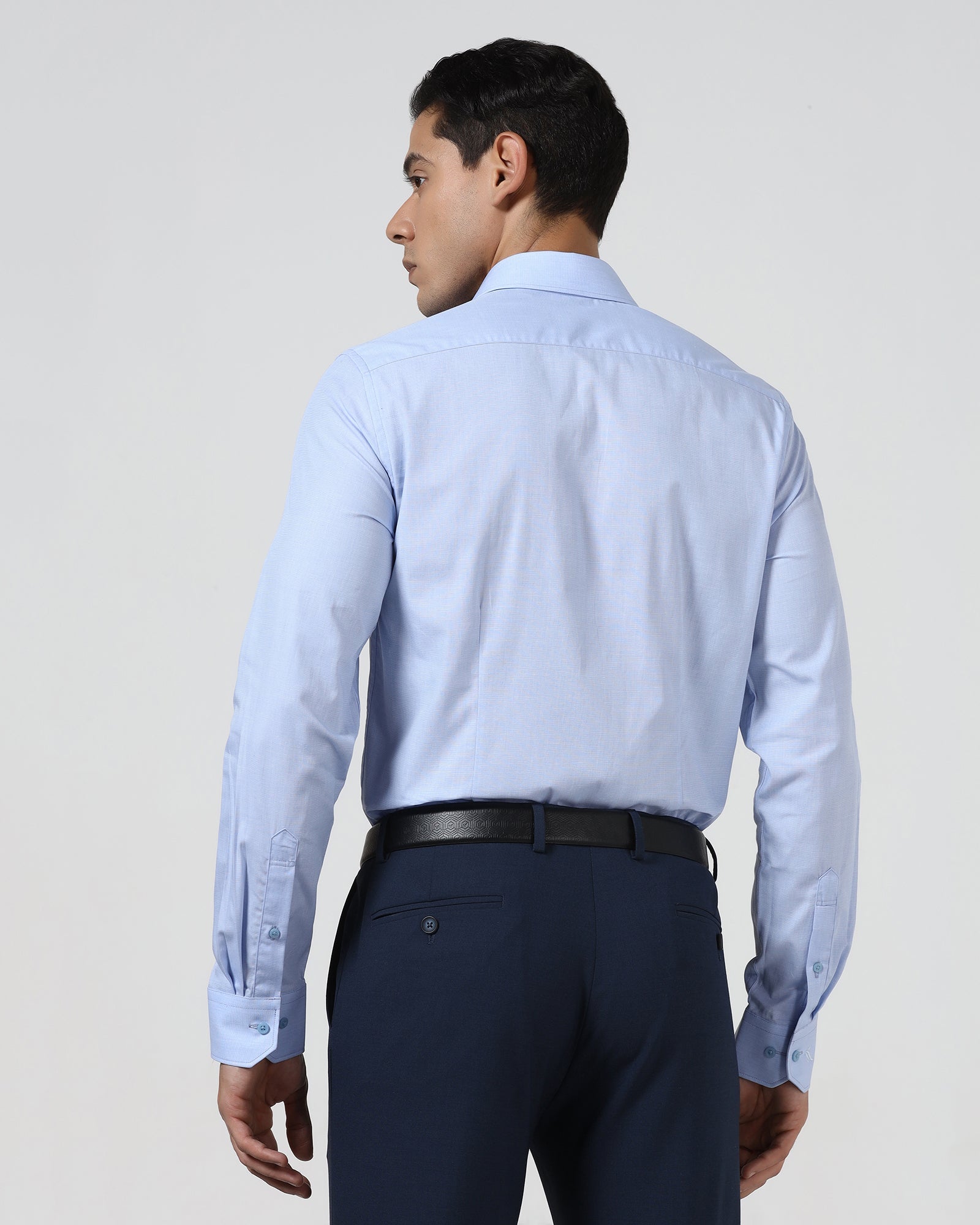 Light Blue Solid Shirt - Pixel