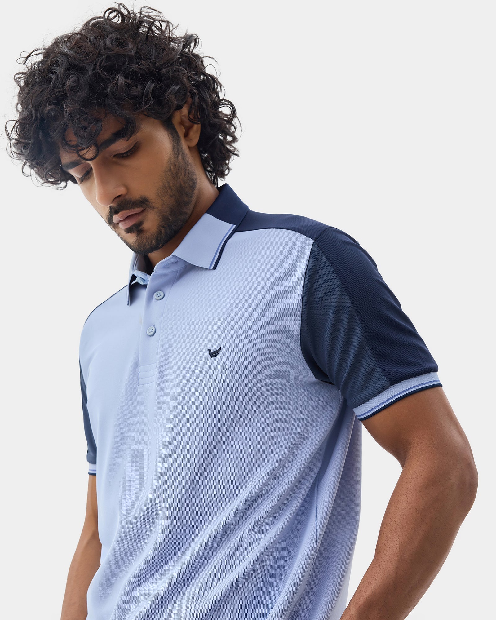 Light Blue TechPro Solid Polo - Nomara