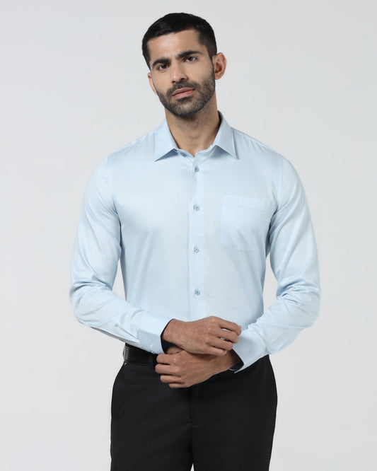 Light Blue Textured Shirt - Machete
