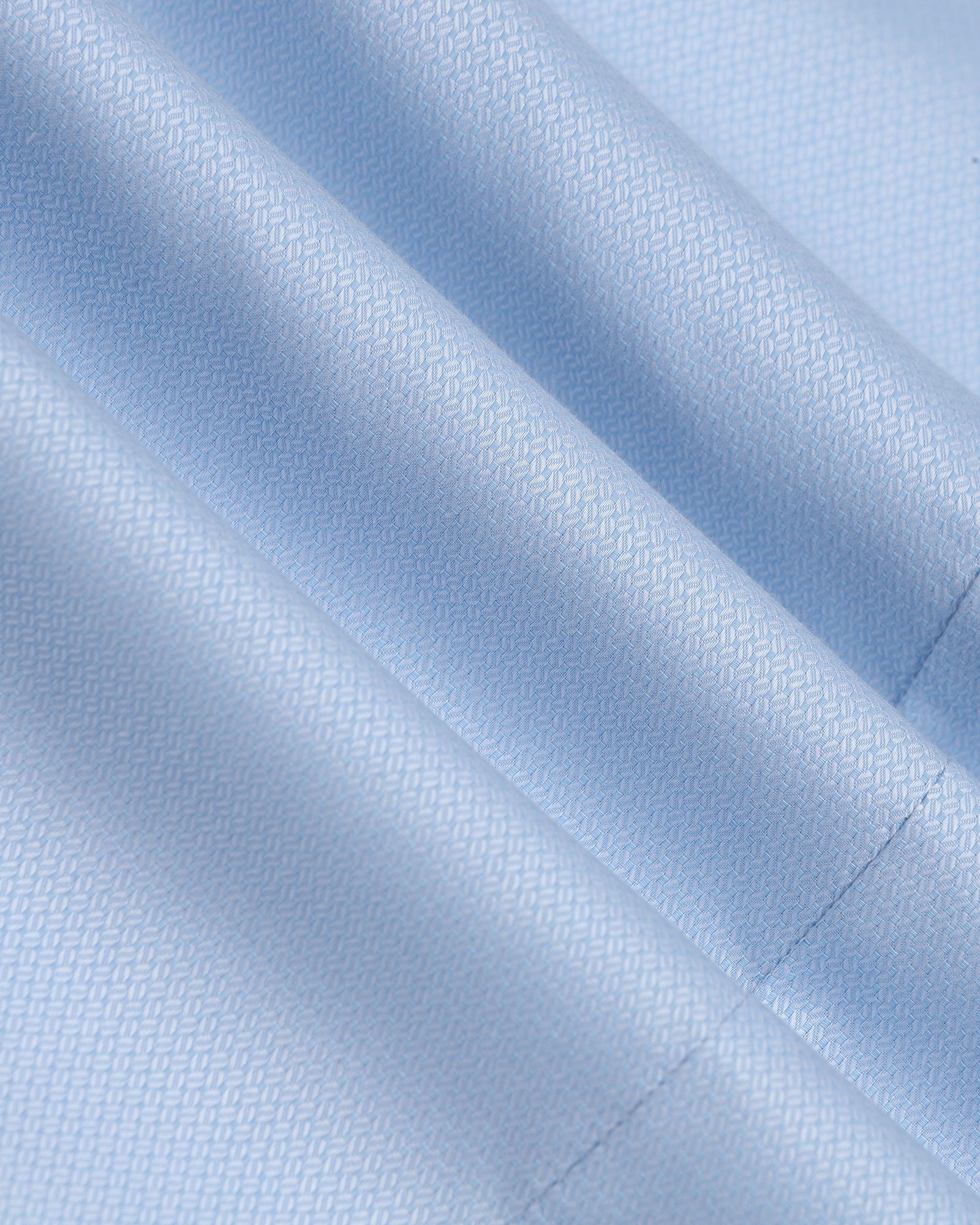 Light Blue Textured Shirt - Maky