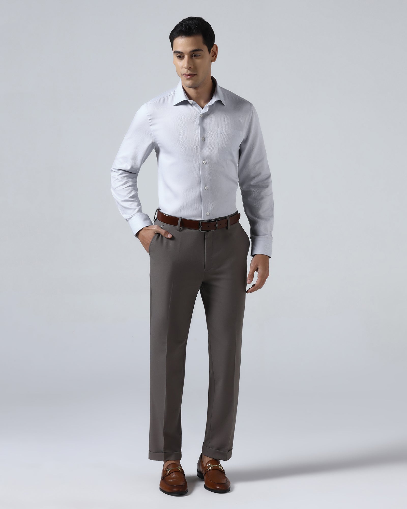 Light Blue Textured Shirt - Quinn