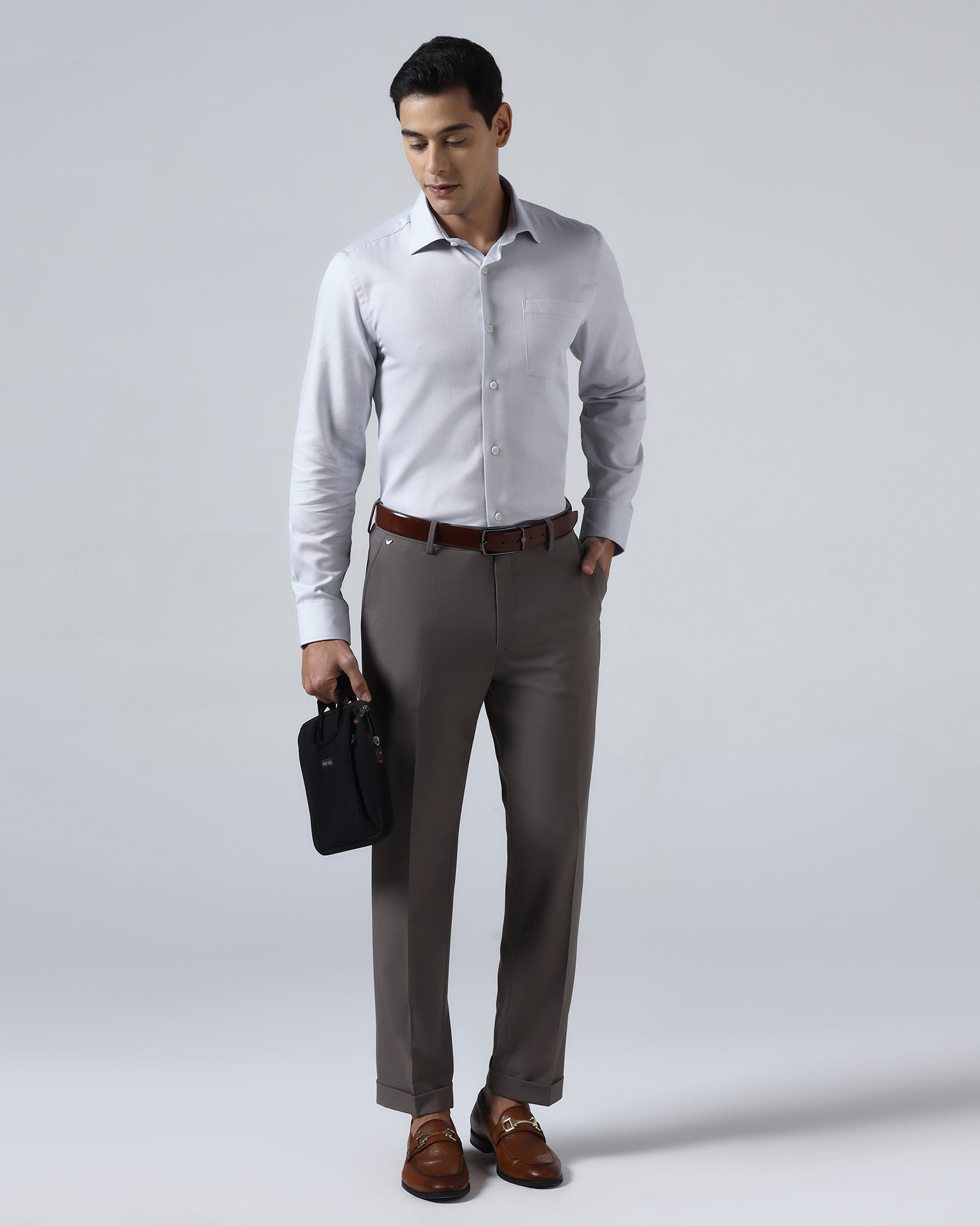 Light Blue Textured Shirt - Quinn