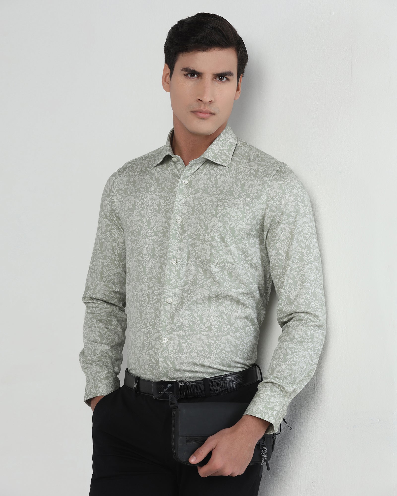 Light Green Printed Shirt - Halen