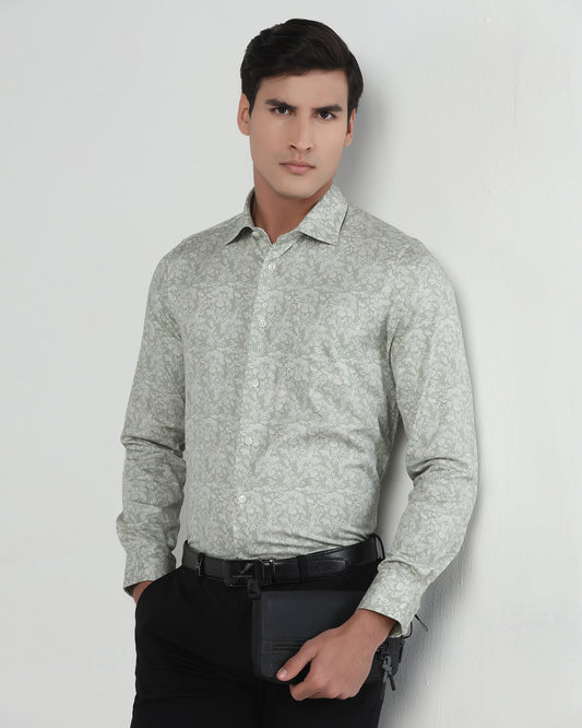 Light Green Printed Shirt - Halen