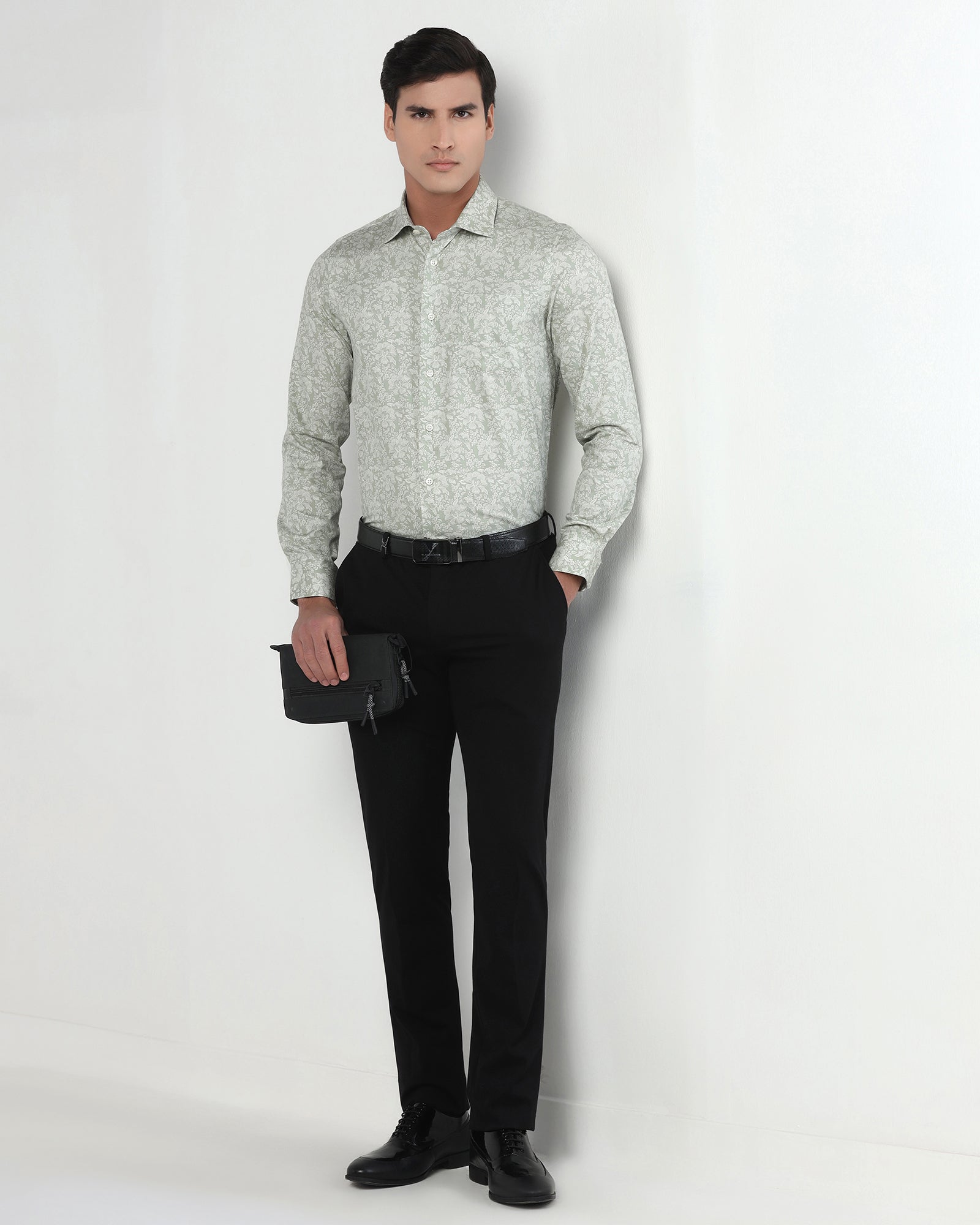 Light Green Printed Shirt - Halen