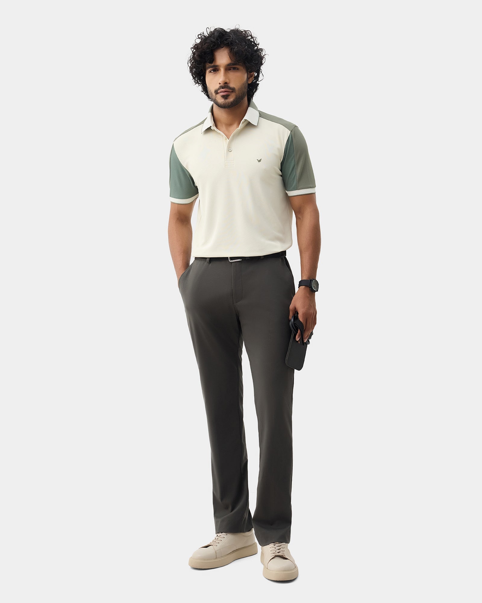Light Green TechPro Solid Polo - Nomara