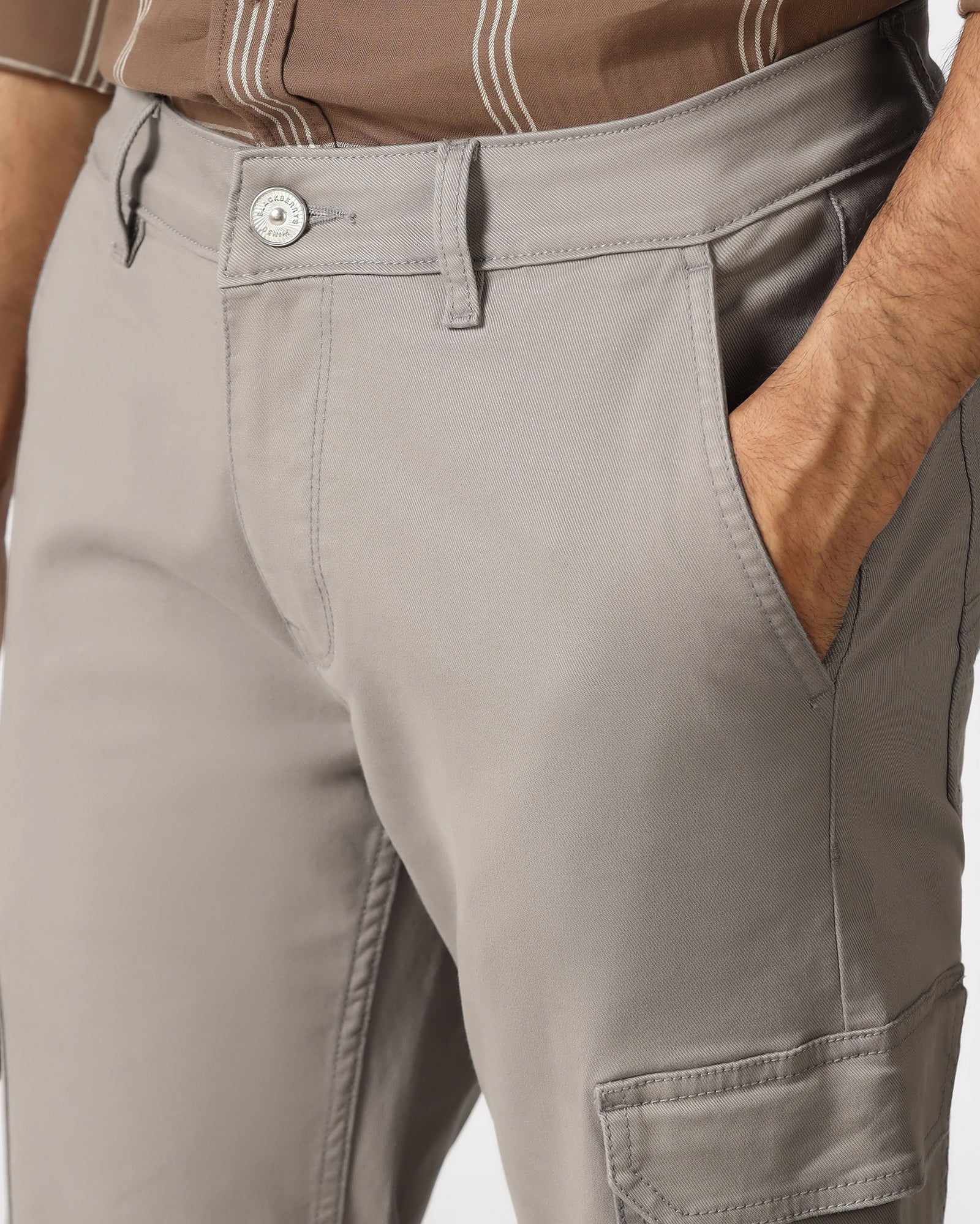 Light Grey Bleed Zero Straight Comfort Jeans - Hans