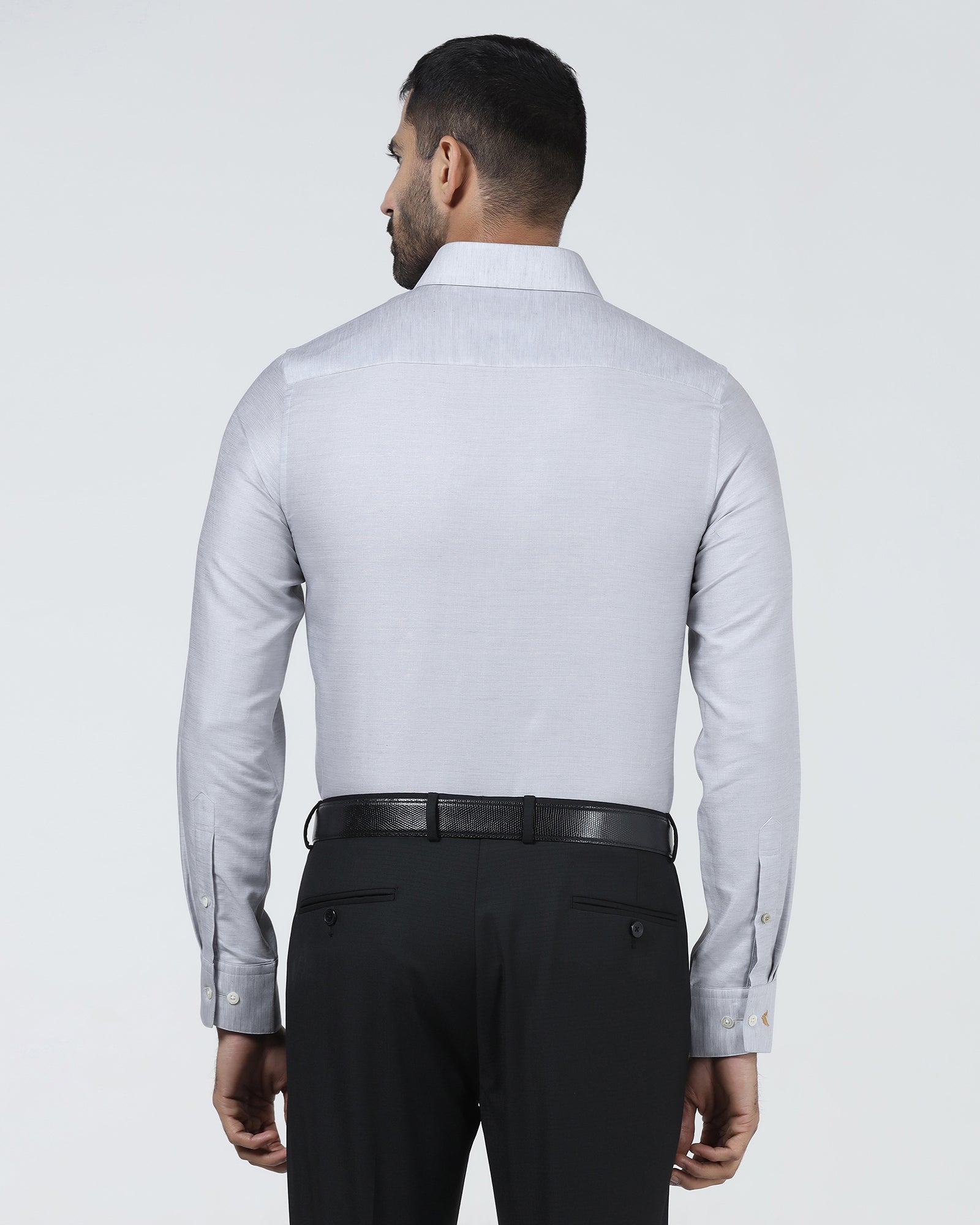 Light Grey Luxe Solid Shirt - Pilot