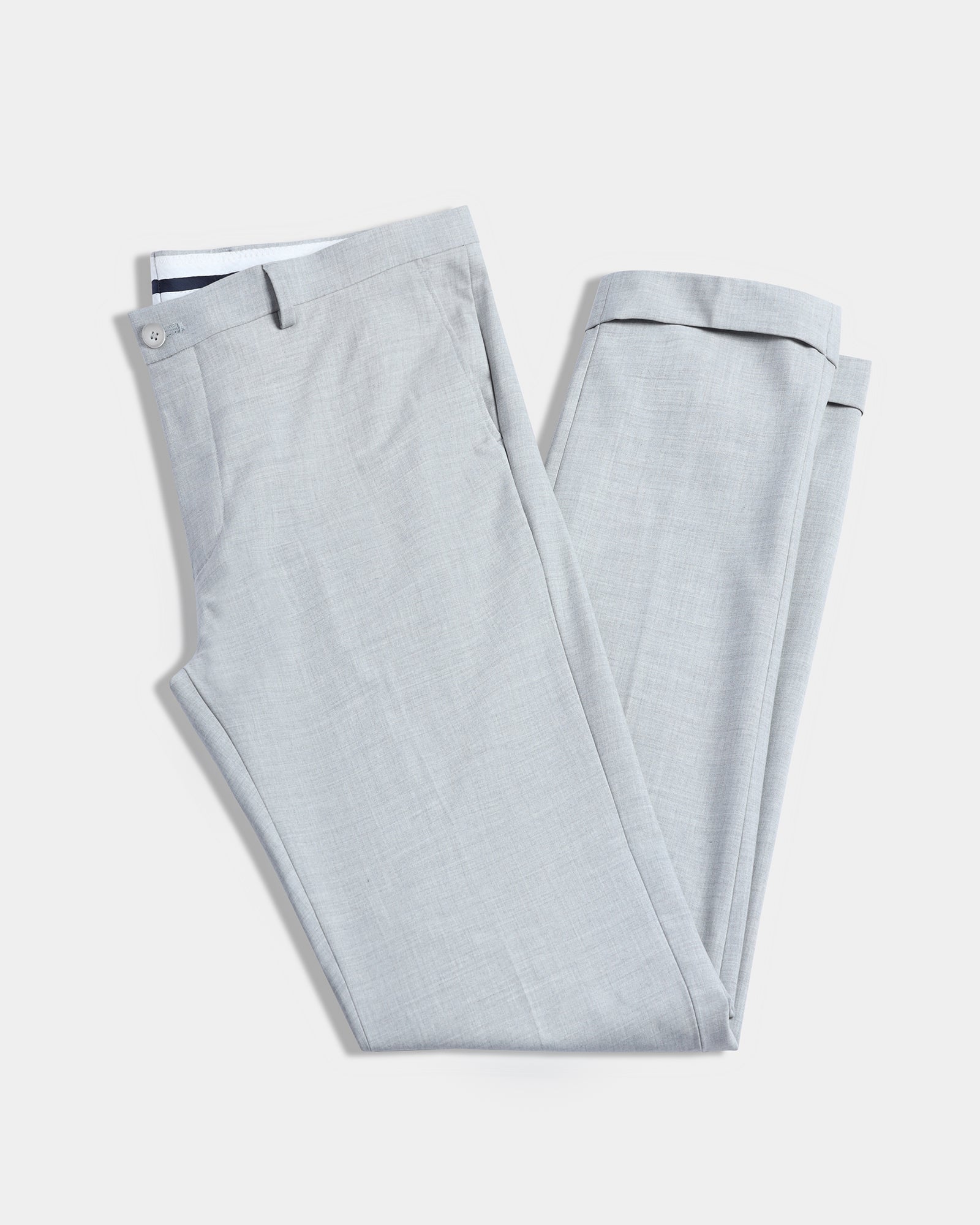 Light Grey Solid Trouser - Arnold