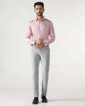 Light Grey Solid Trouser - Malone
